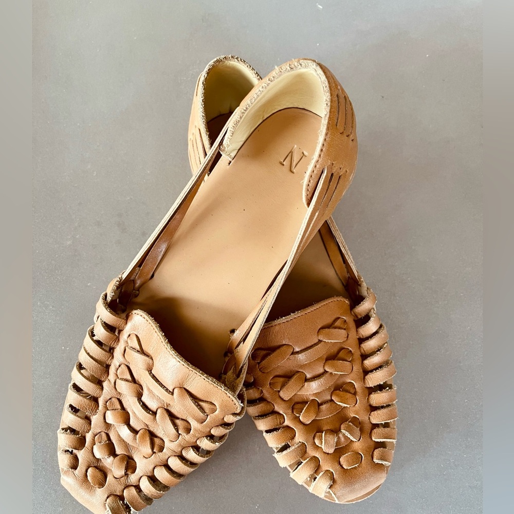 Nisolo Huarache Sandals Almond Sz 8.5